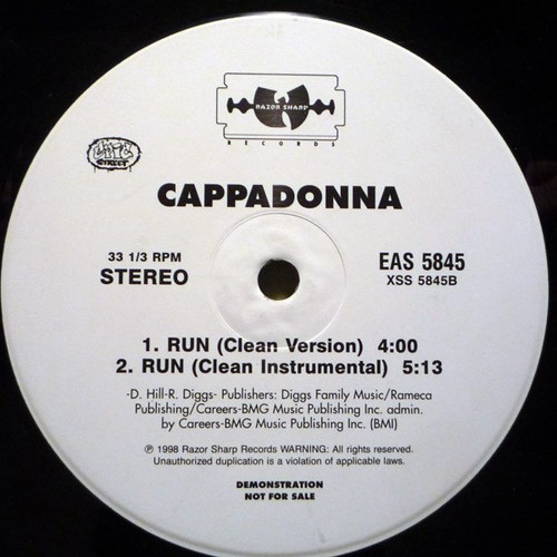 Cappadonna run vinyl 12 - cappadonna,